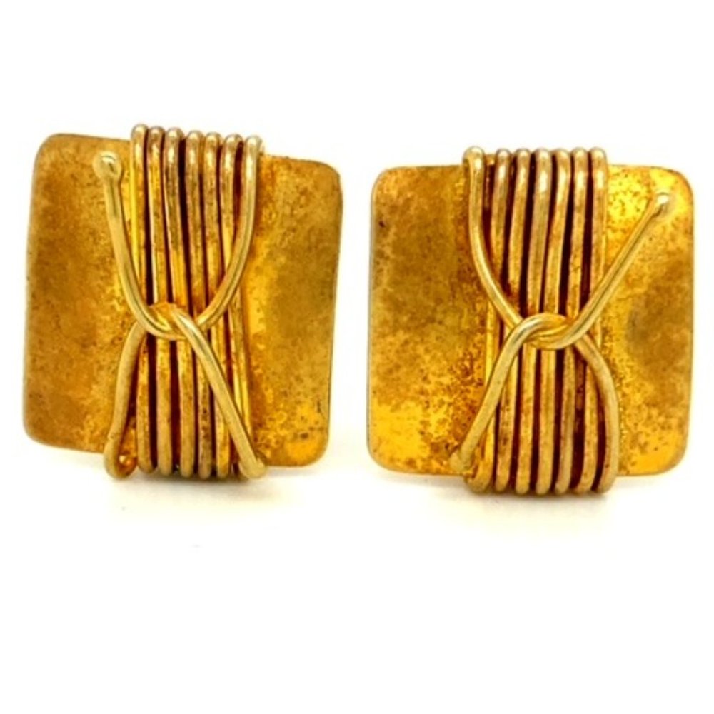 Rare  Mid Century Izabel Lam Clip Earrings